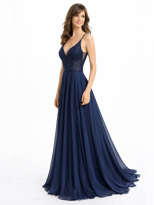 Style 110 - Dark Blue / Dark Green / Red Dress