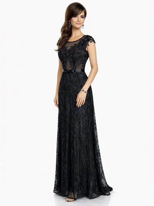 Style 190332 - Black / Light Green Dress