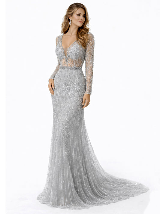 Stijl 224014 - Zilveren Avondjurk