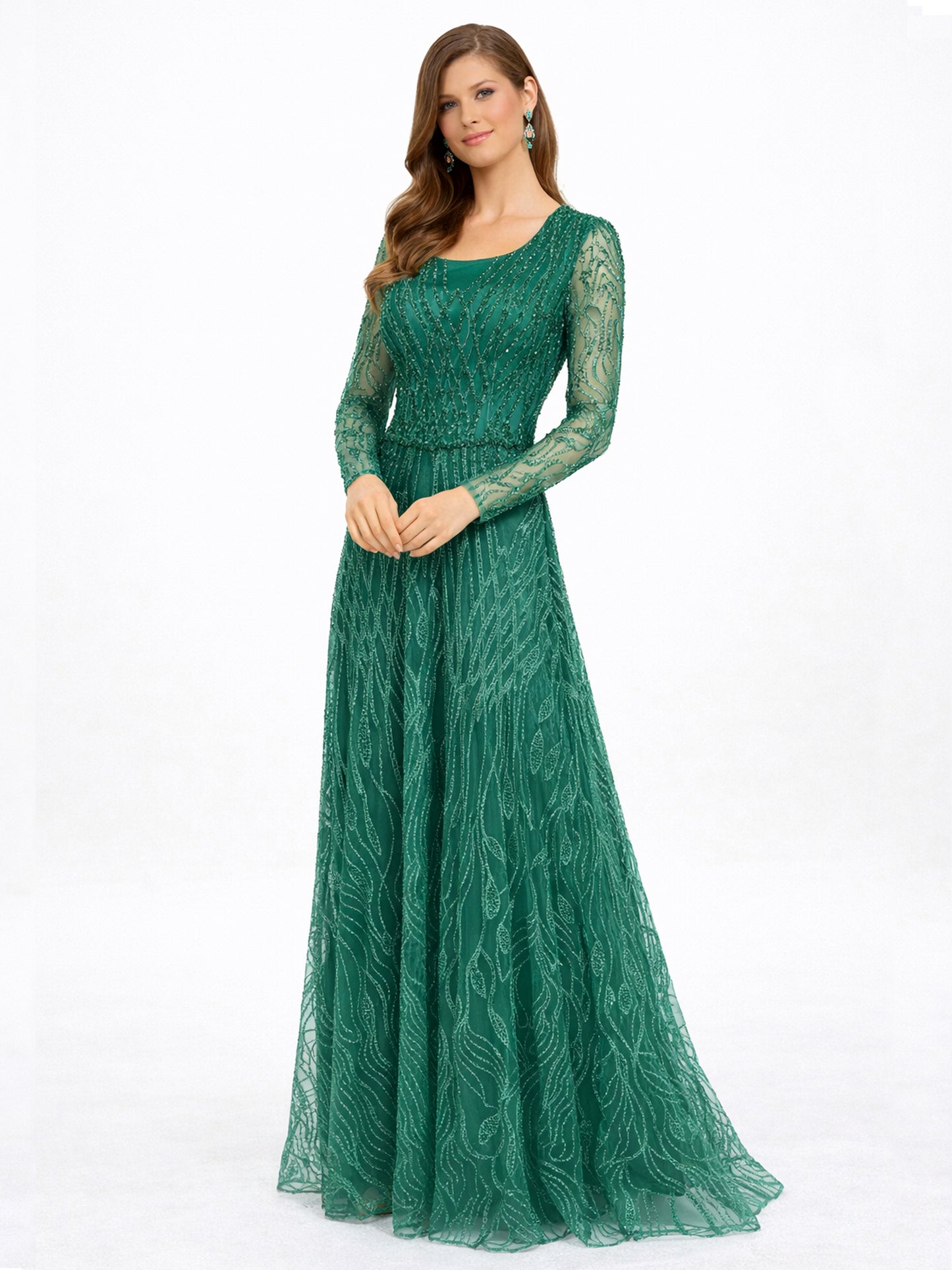 Style 220603 - Pink / Green Dress