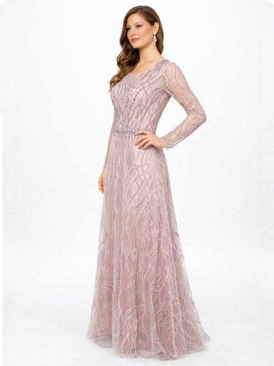 Style 220603 - Pink / Green Dress