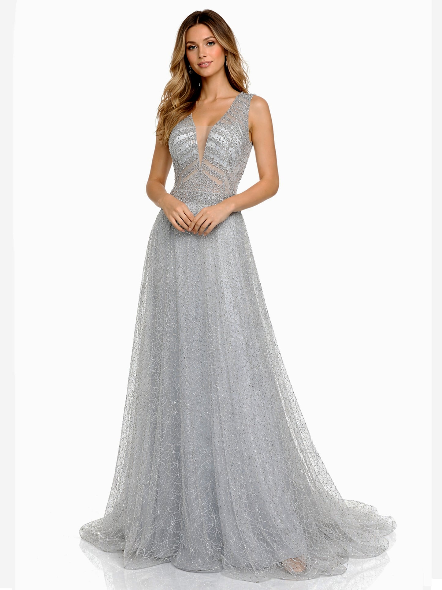 Style 220609 - Rose / Silver Dress