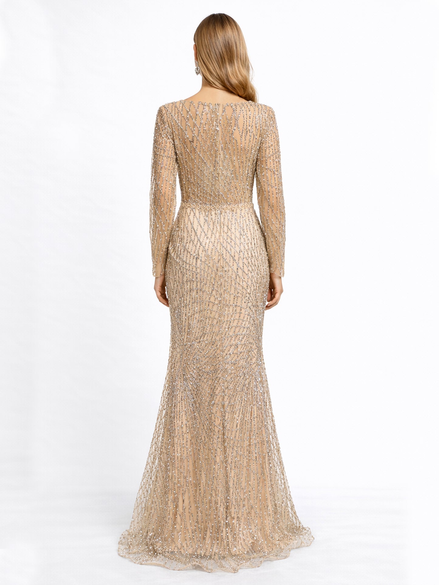 Stijl 224015 - Roze / Gouden Jurk