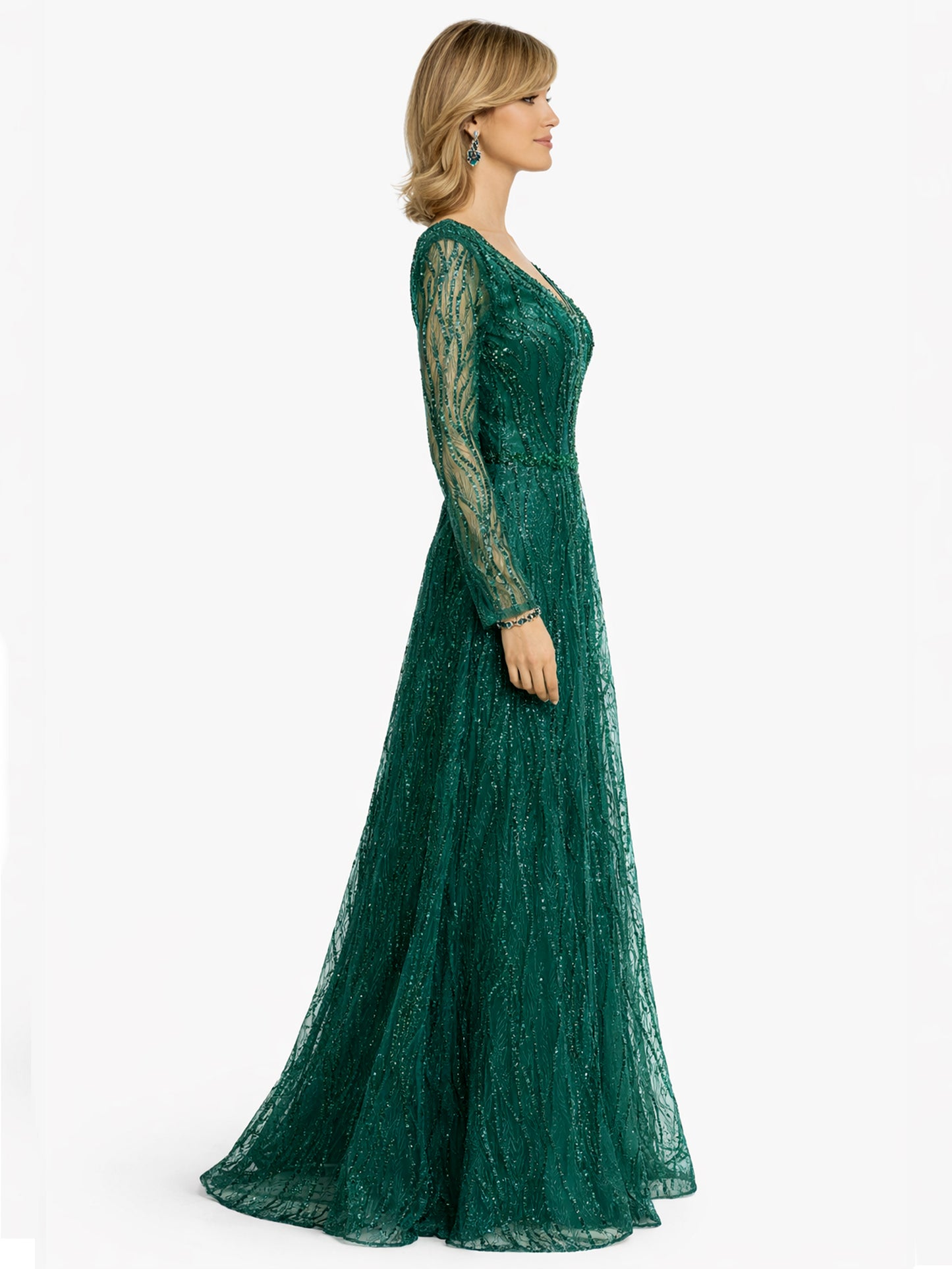 Style 230326 - Green / Silver Dress