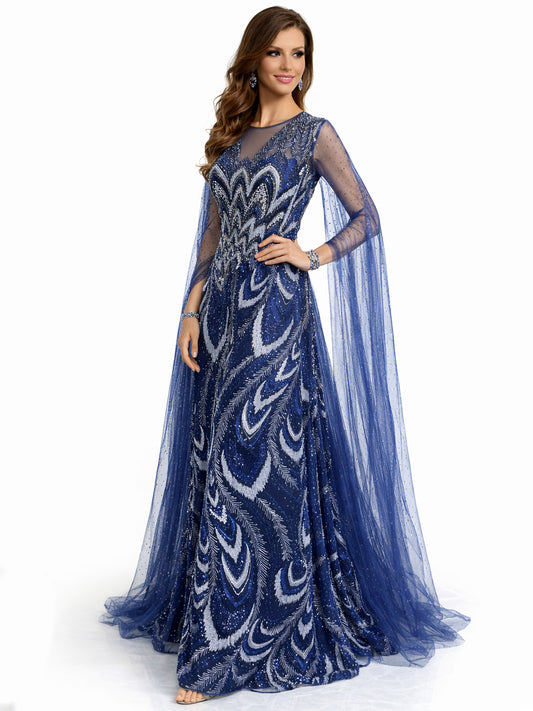 Style 230328 - Blue / Brown Dress