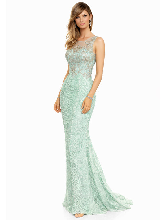 Style 6314 - Light Green / Rose Dress