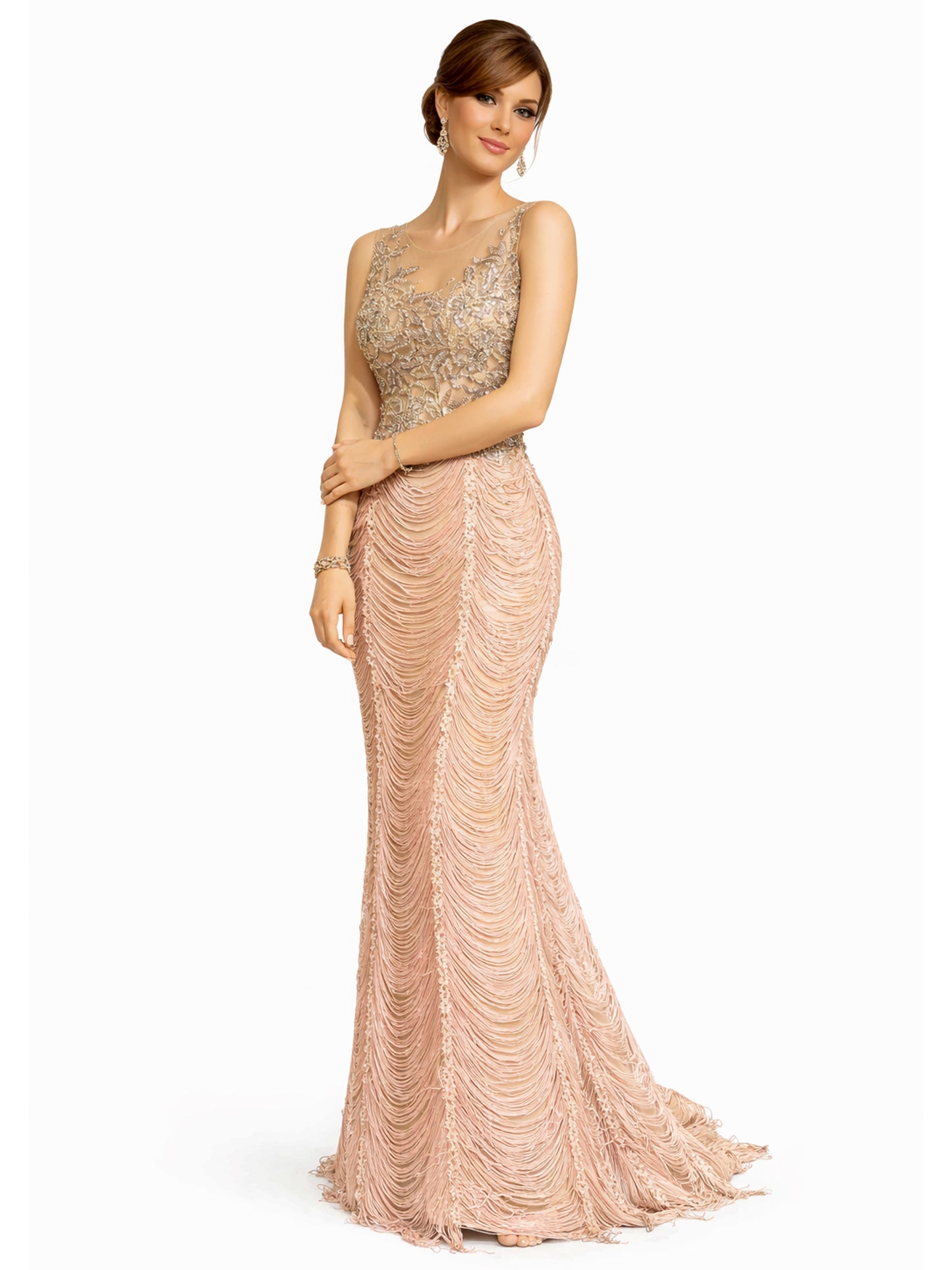 Style 6314 - Light Green / Rose Dress