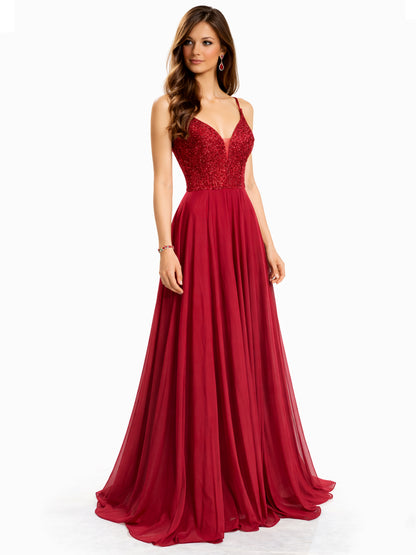 Style 110 - Dark Blue / Dark Green / Red Dress