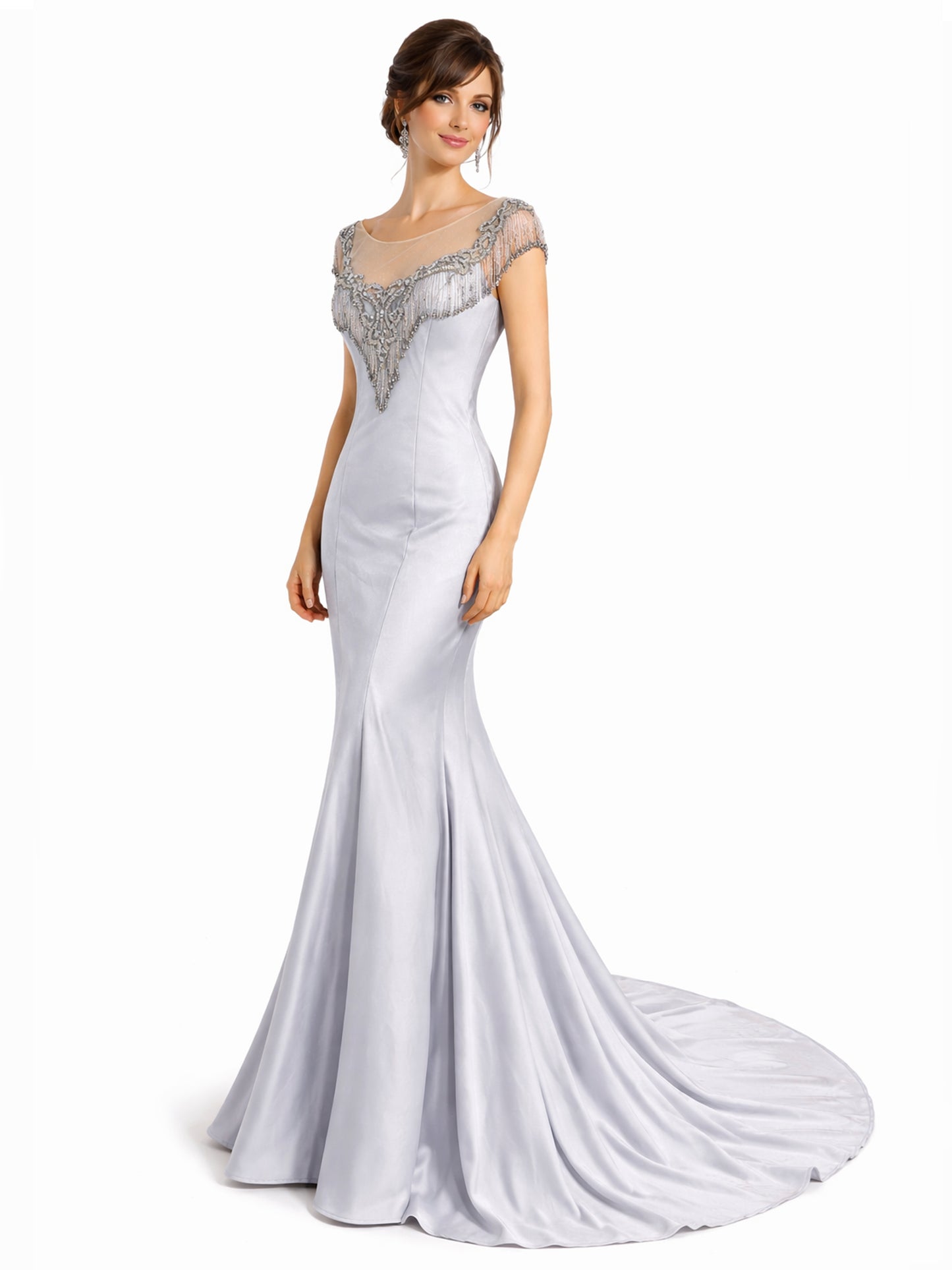 Style 171220 - gray / Purple Dress