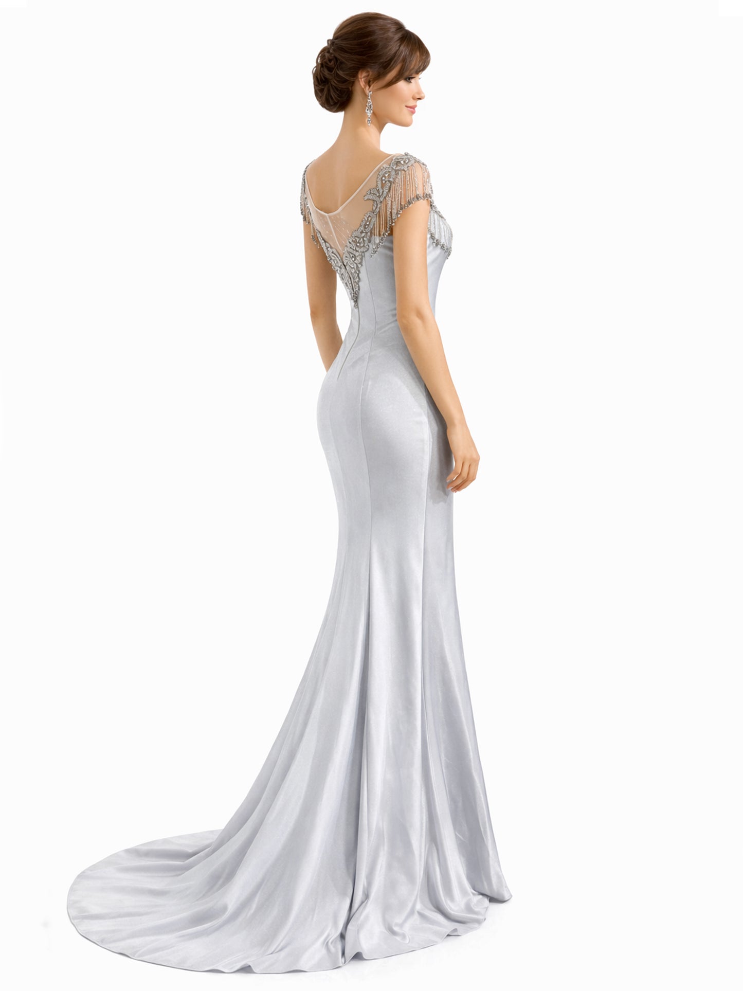 Style 171220 - gray / Purple Dress