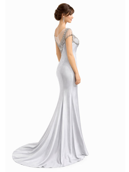 Style 171220 - gray / Purple Dress