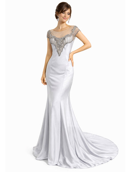 Style 171220 - gray / Purple Dress