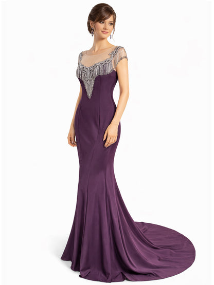 Style 171220 - gray / Purple Dress