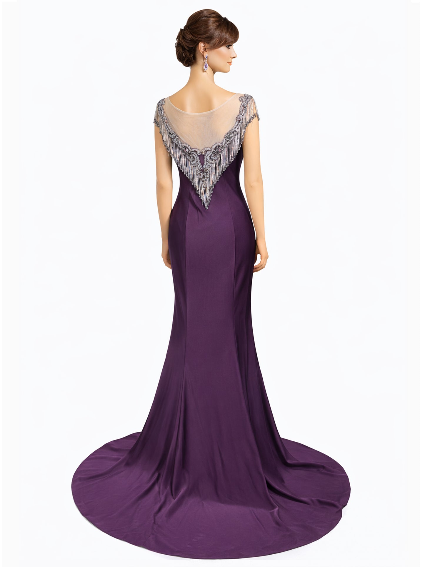 Style 171220 - gray / Purple Dress