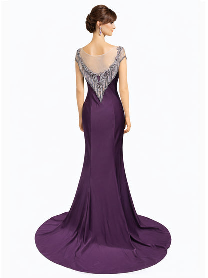 Style 171220 - gray / Purple Dress