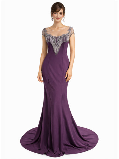 Style 171220 - gray / Purple Dress