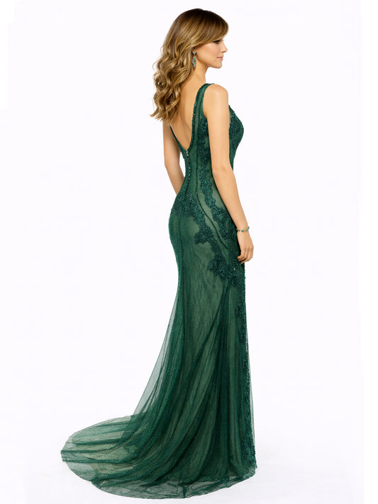 Style 17353 - Dark Green Dress