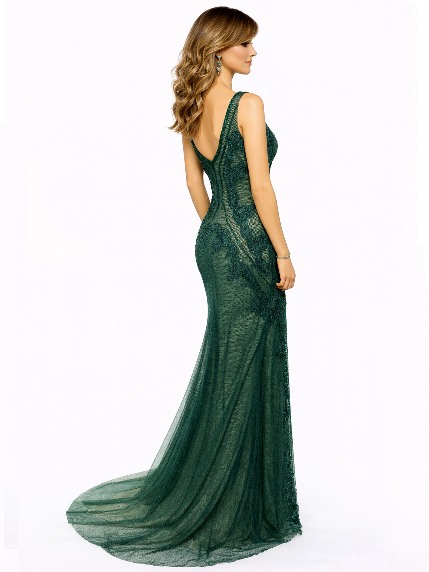 Style 17353 - Dark Green Dress
