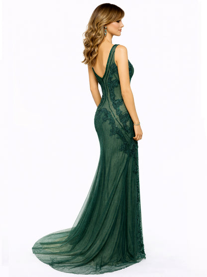 Style 17353 - Dark Green Dress