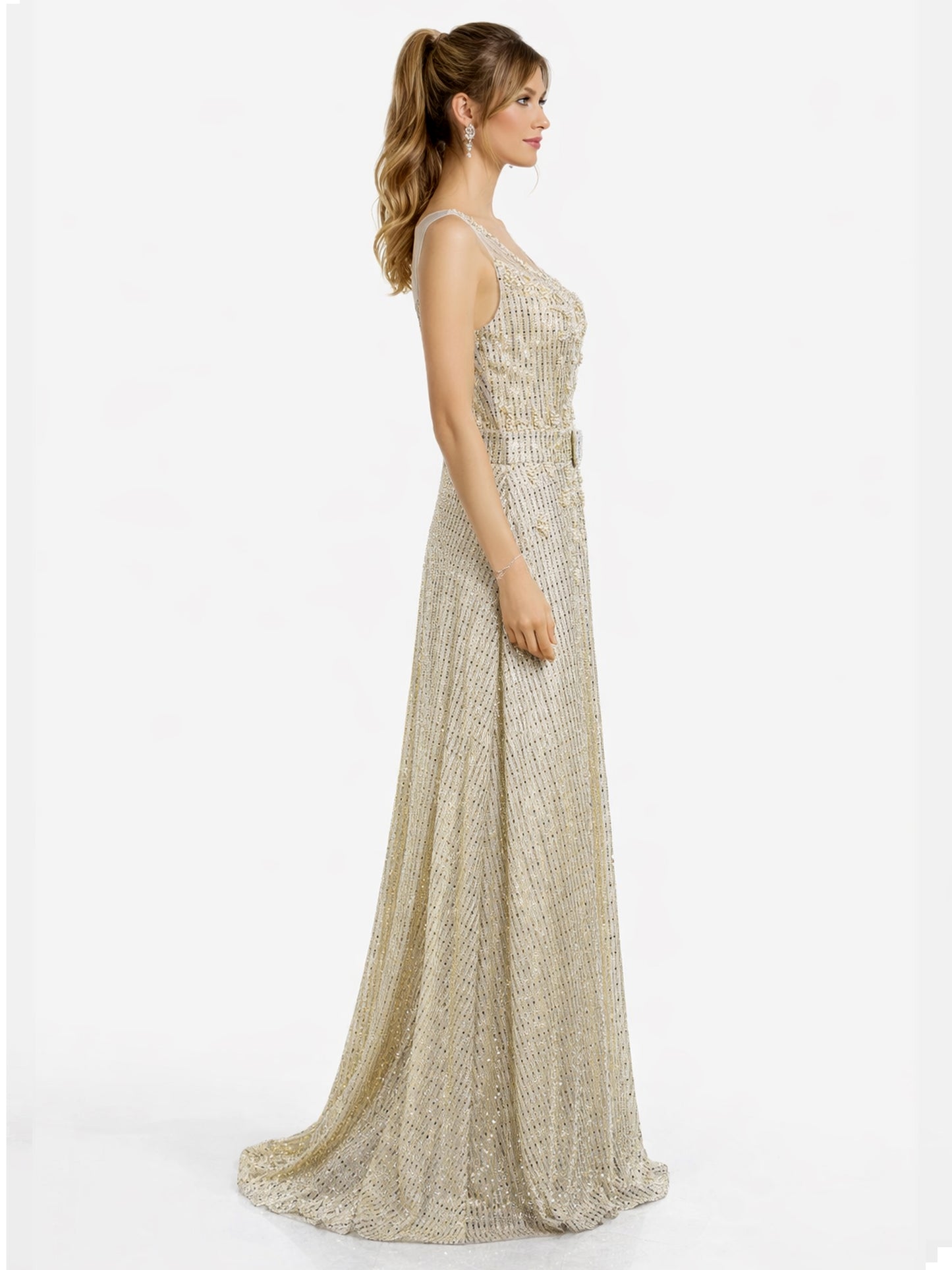 Style 181217 -  Gold / Silver Dress