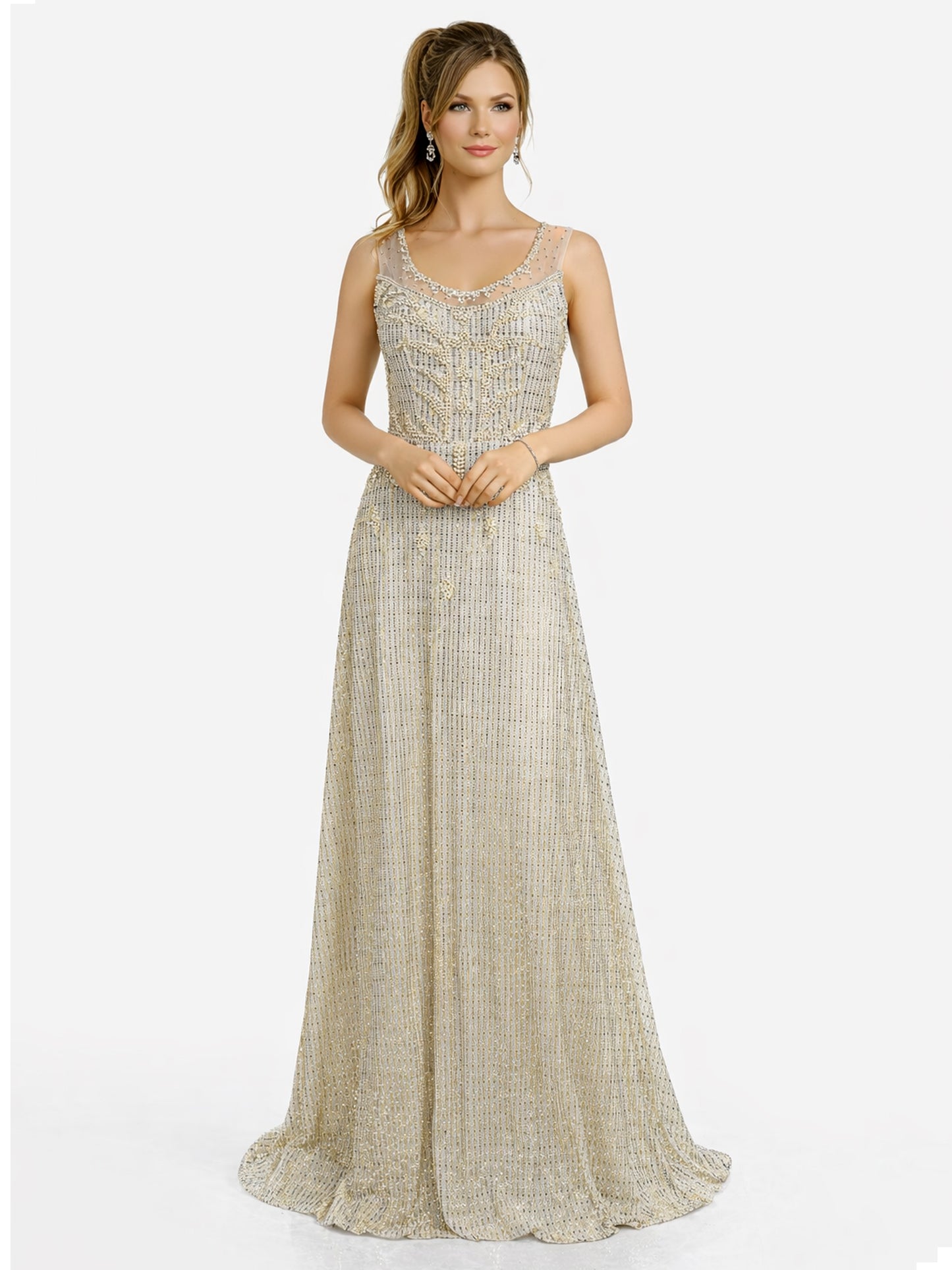 Style 181217 -  Gold / Silver Dress