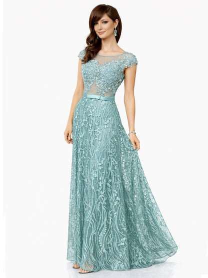 Style 190332 - Black / Light Green Dress