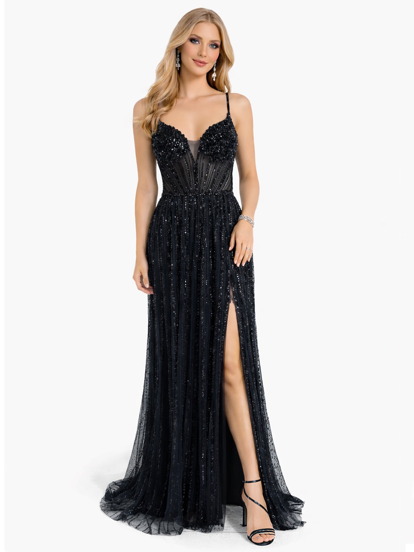 Style 191139 - Dark Blue / Silver Dress