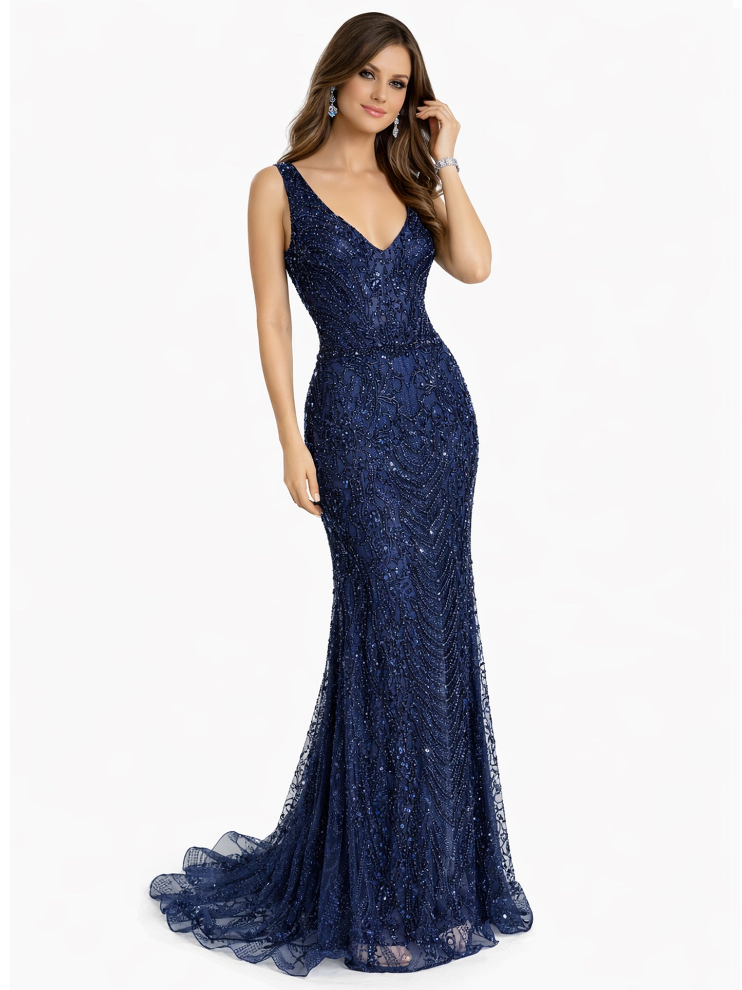 Style 191139 - Dark Blue / Silver Dress