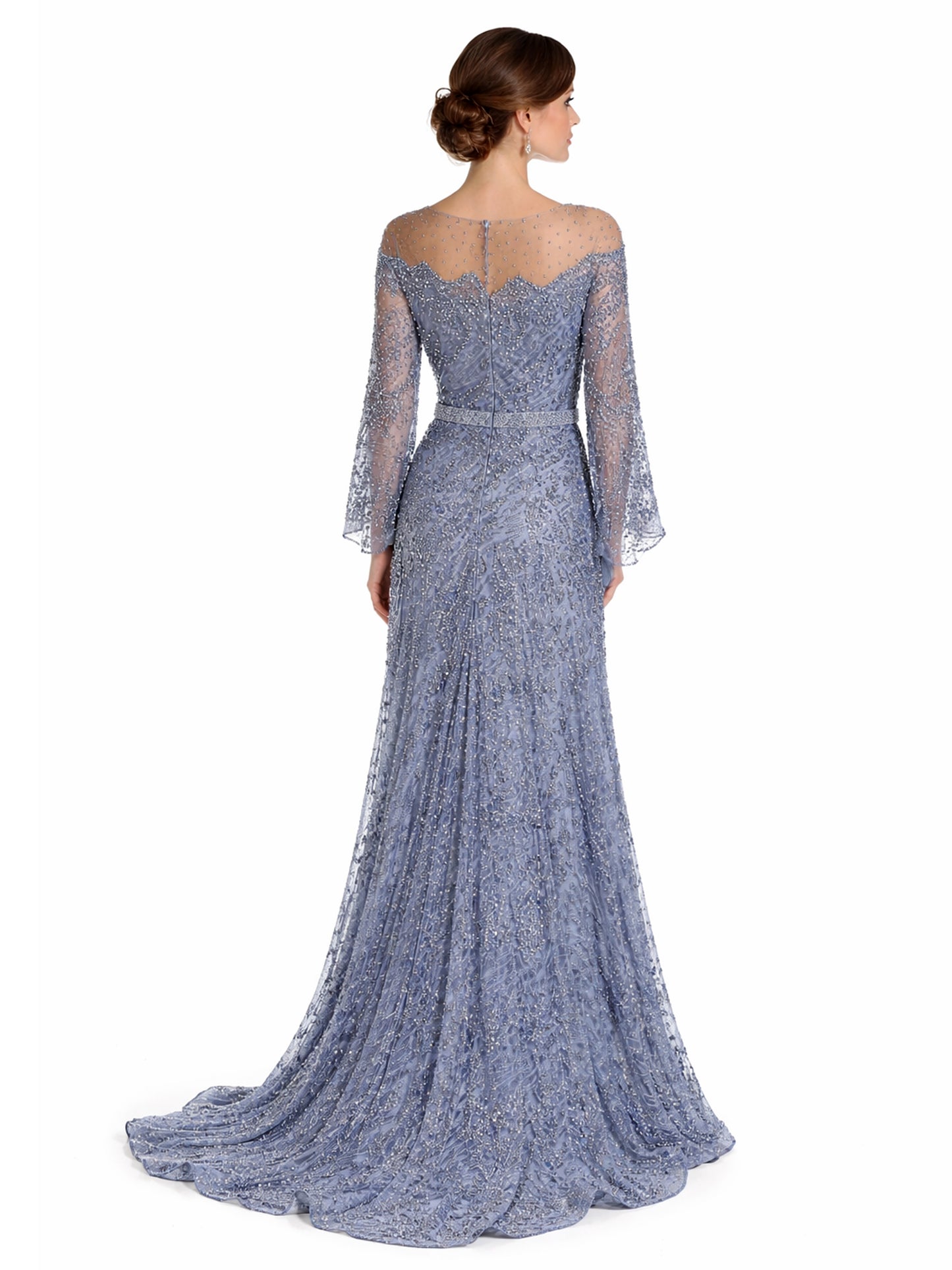 Stijl 191116 - Gouden / Paarse / Zilveren Jurk