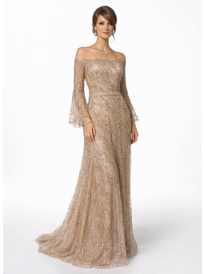 Stijl 191116 - Gouden / Paarse / Zilveren Jurk