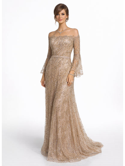 Stijl 191116 - Gouden / Paarse / Zilveren Jurk