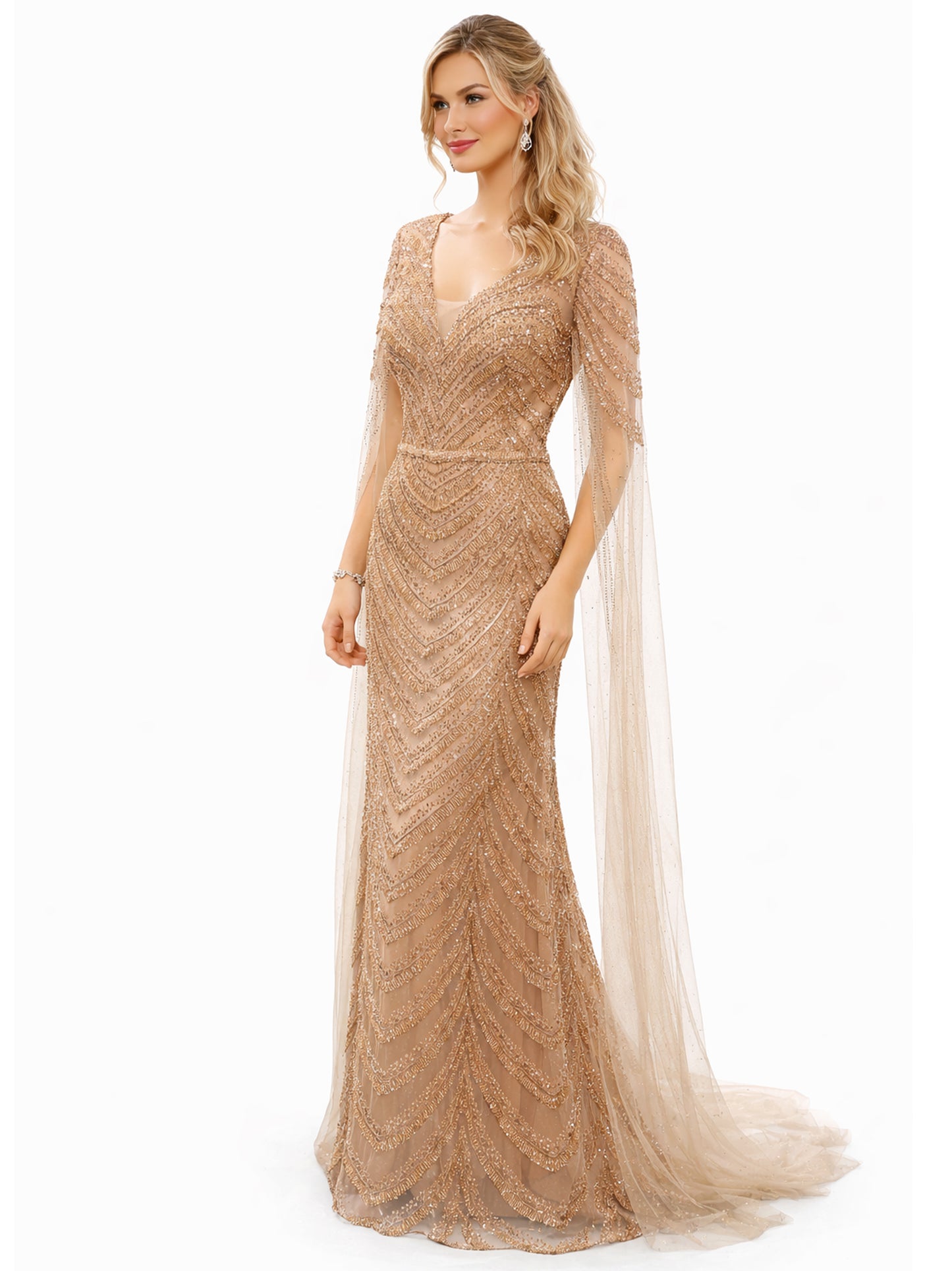 Stijl 202422 - Roze / Gouden Jurk