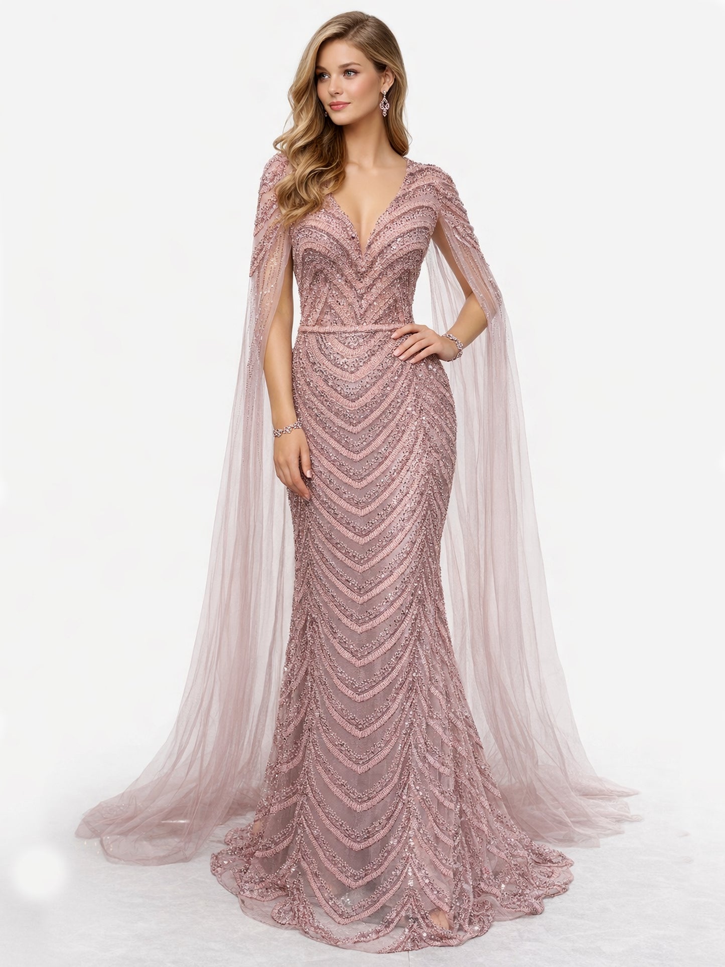 Stijl 202422 - Roze / Gouden Jurk