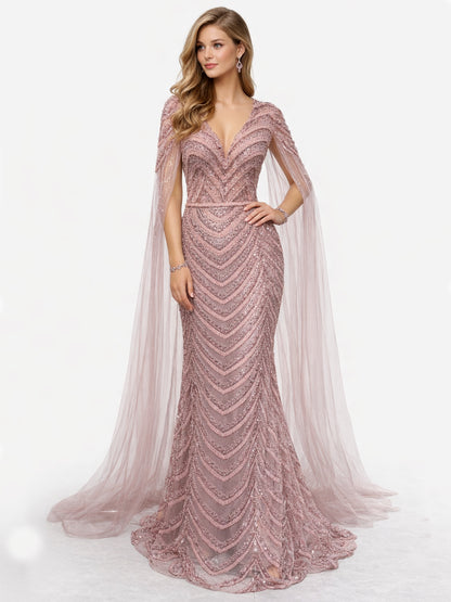 Stijl 202422 - Roze / Gouden Jurk