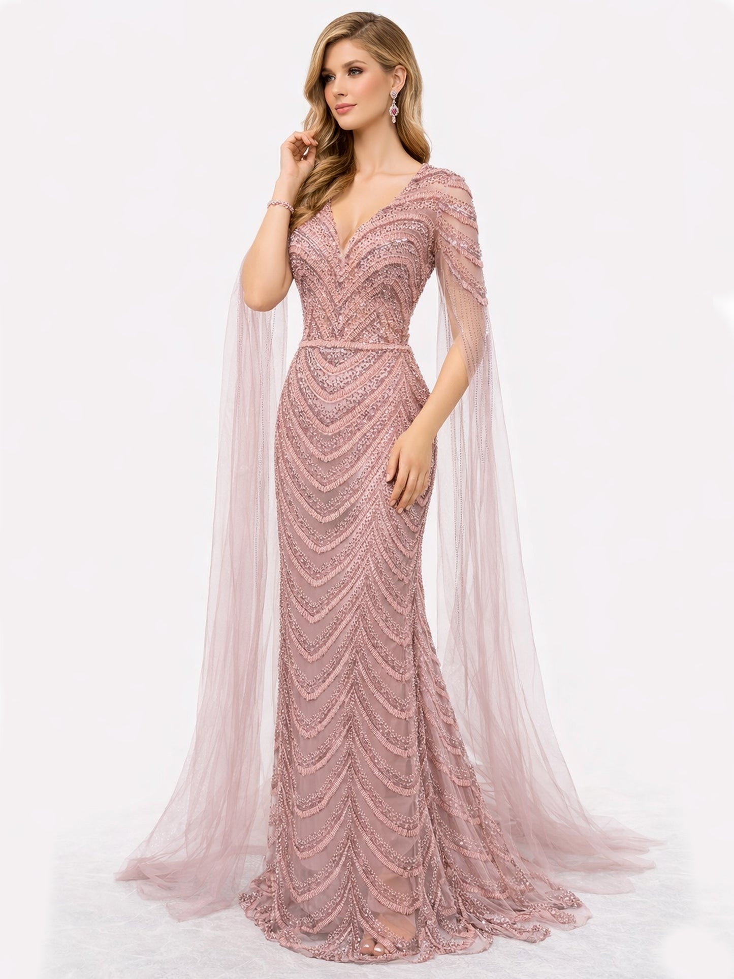 Stijl 202422 - Roze / Gouden Jurk