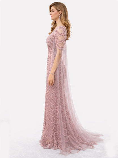 Stijl 202422 - Roze / Gouden Jurk