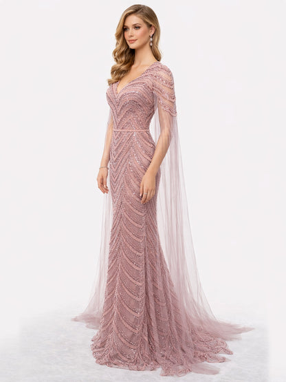 Stijl 202422 - Roze / Gouden Jurk