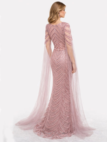 Stijl 202422 - Roze / Gouden Jurk