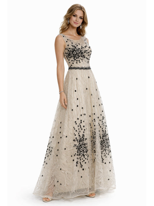 Style 210329 - Creme Black Dress