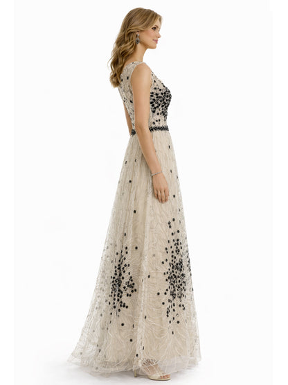 Style 210329 - Creme Black Dress