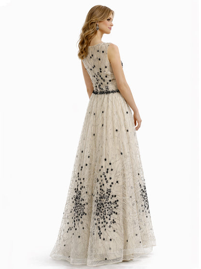 Style 210329 - Creme Black Dress