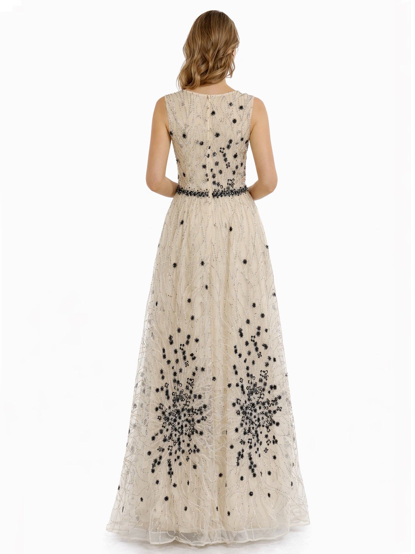 Style 210329 - Creme Black Dress