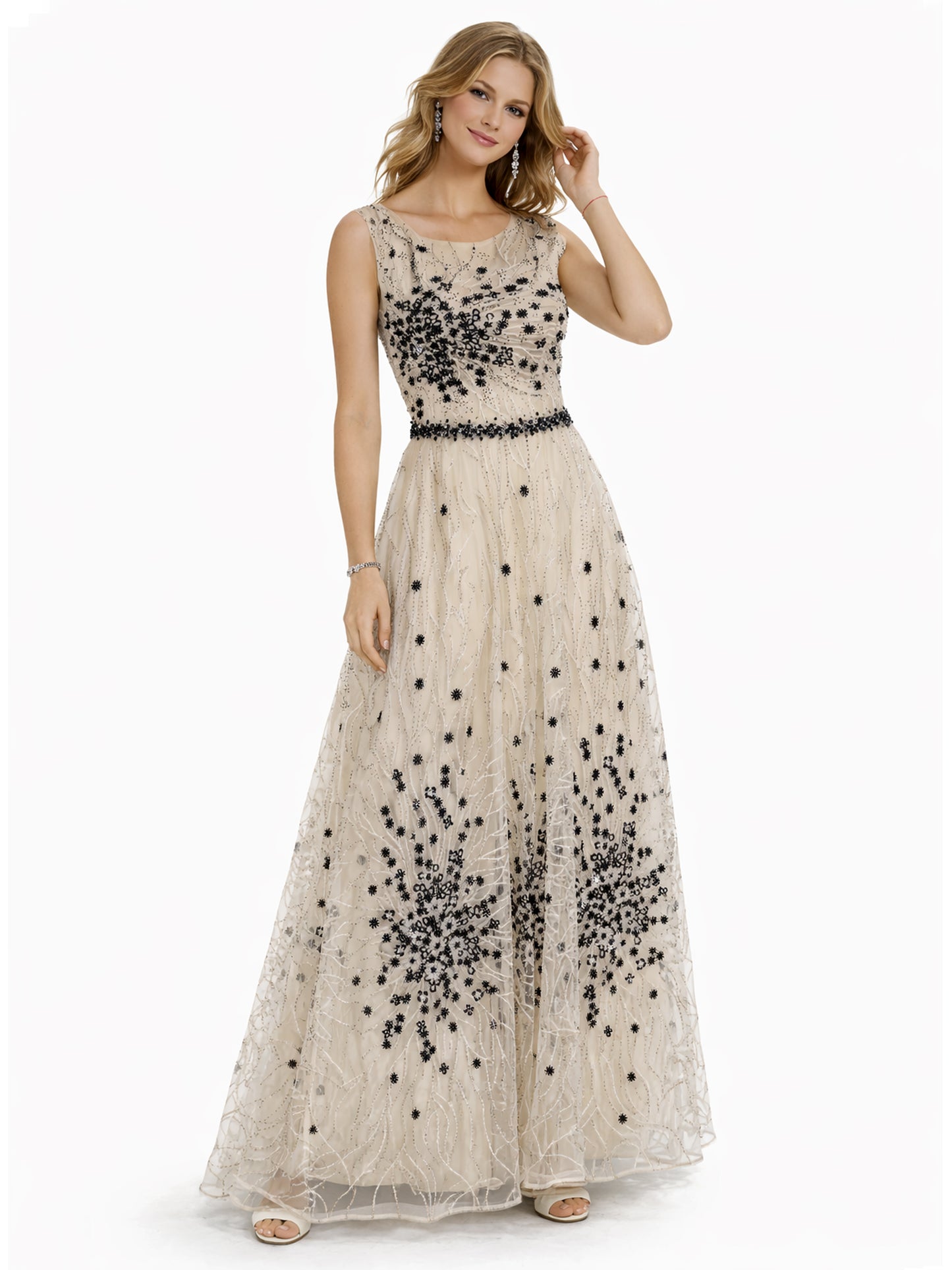 Style 210329 - Creme Black Dress