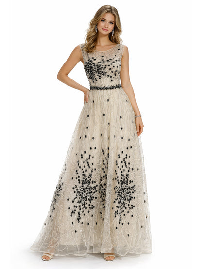 Style 210329 - Creme Black Dress
