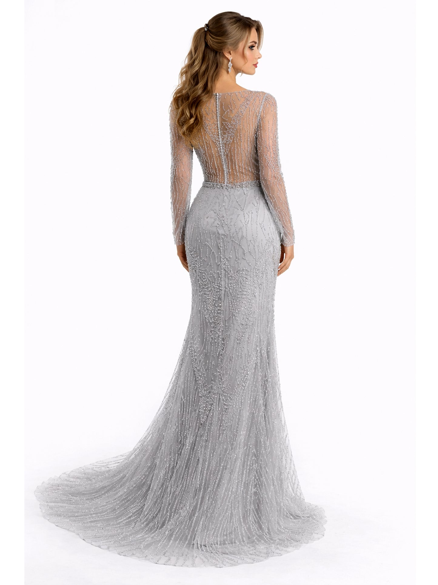 Stijl 224014 - Zilveren Avondjurk