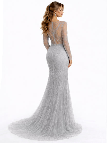 Stijl 224014 - Zilveren Avondjurk