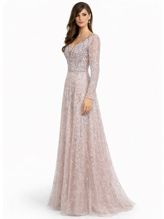 Style 220602 - Pink / Silver Dress