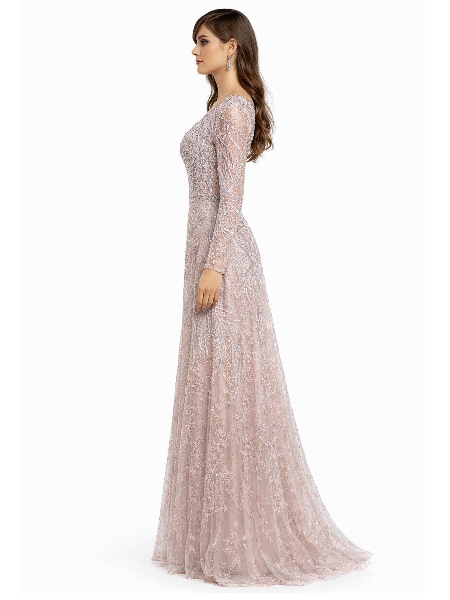Style 220602 - Pink / Silver Dress