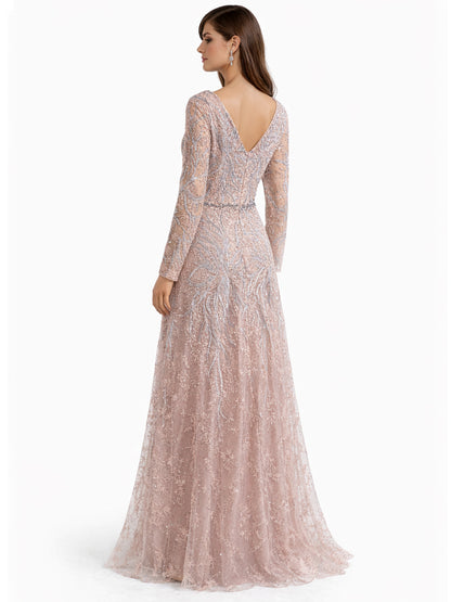 Style 220602 - Pink / Silver Dress