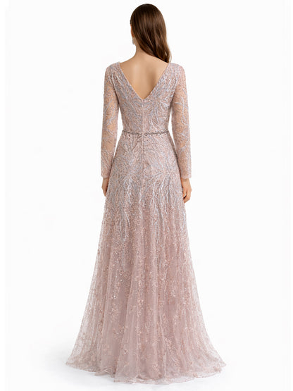 Style 220602 - Pink / Silver Dress